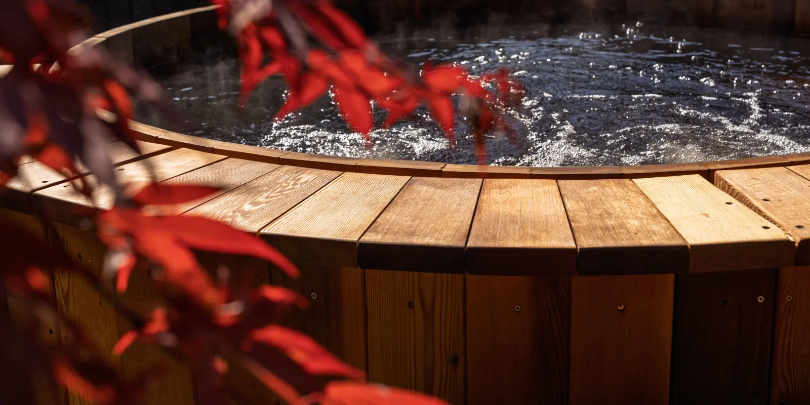 Snorkel hot tub in a natural setting